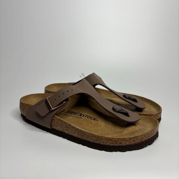 Birkenstock Gizeh BS Thong Sandal in Mocha Birko-Flor (Narrow) - Picture 6 of 11